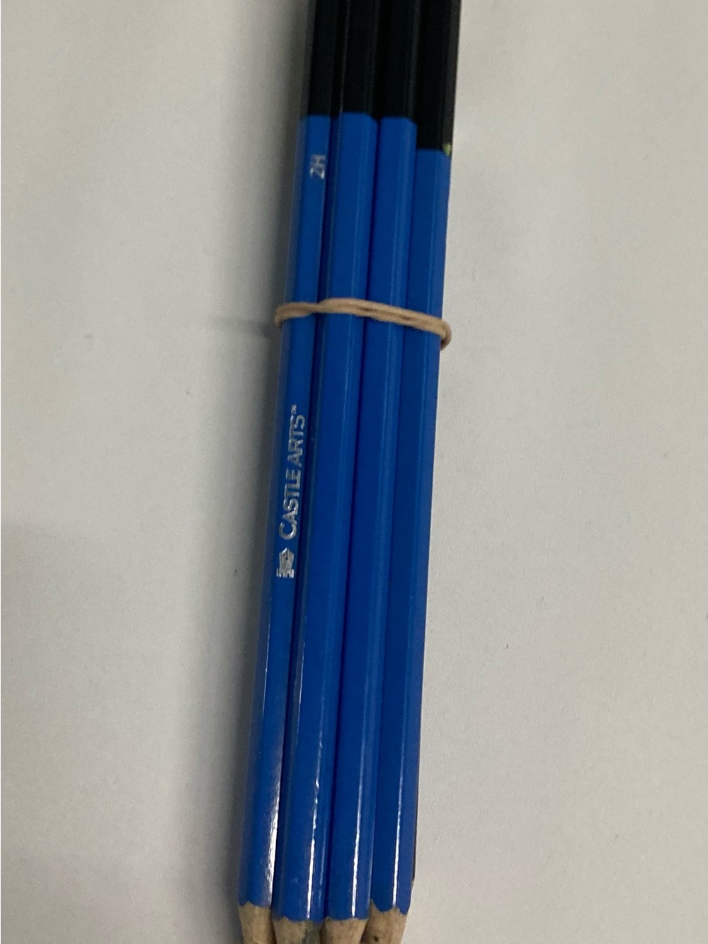 Faber-Castell Blue HB Drawing Pencils - Set of 4